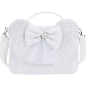 Loungefly Disney Minnie Mouse Sequin Wedding Bride Crossbody Bag NWT